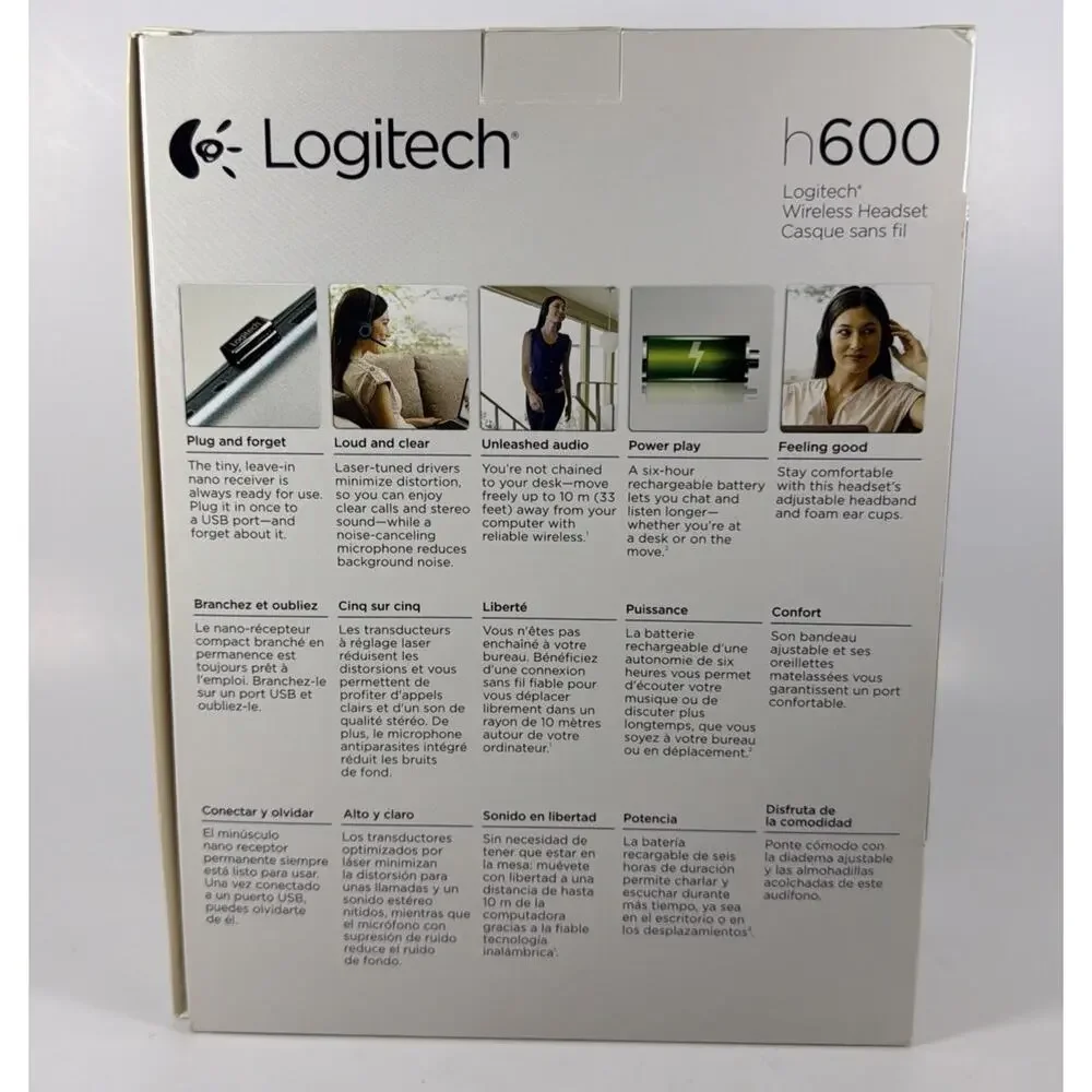 Logitech H600 Wireless Headset - Open Box